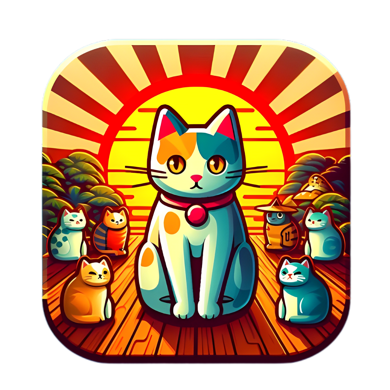 Twin Cats Icon